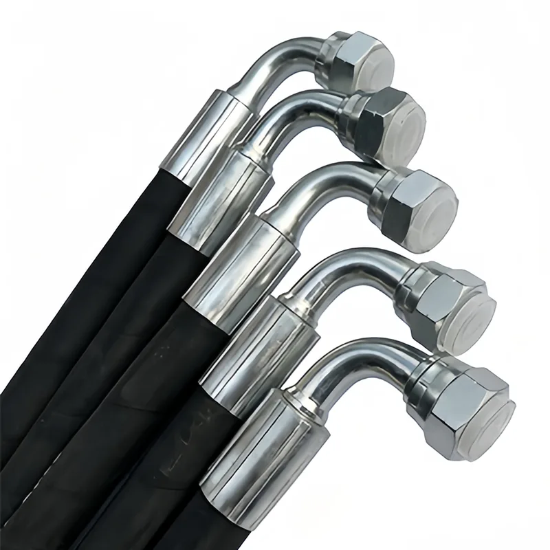 Hogedruk hydraulisch rubberen slangsamenstel met connector